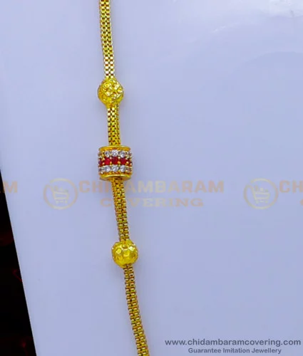 New design gold hot sale thali chain